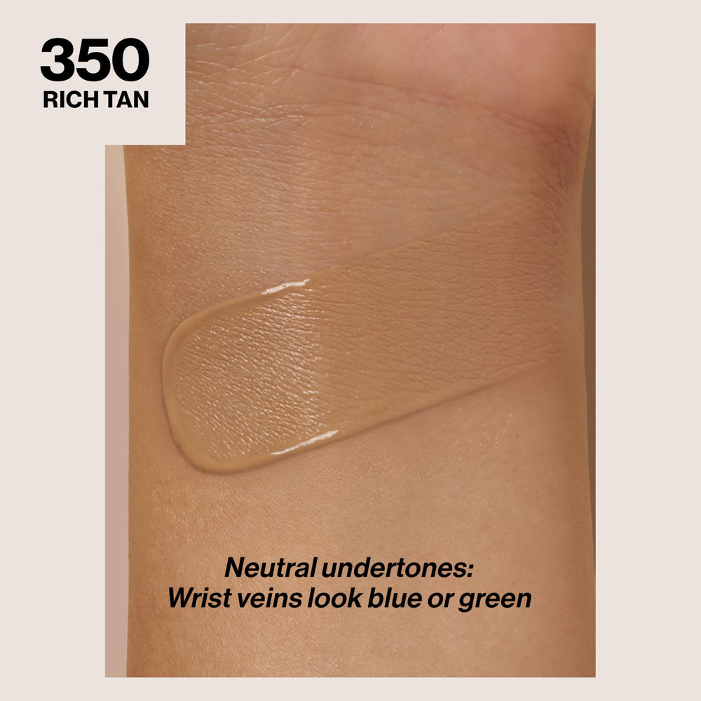 Revlon ColorStay matte finish texture highlights oil control and blendability.