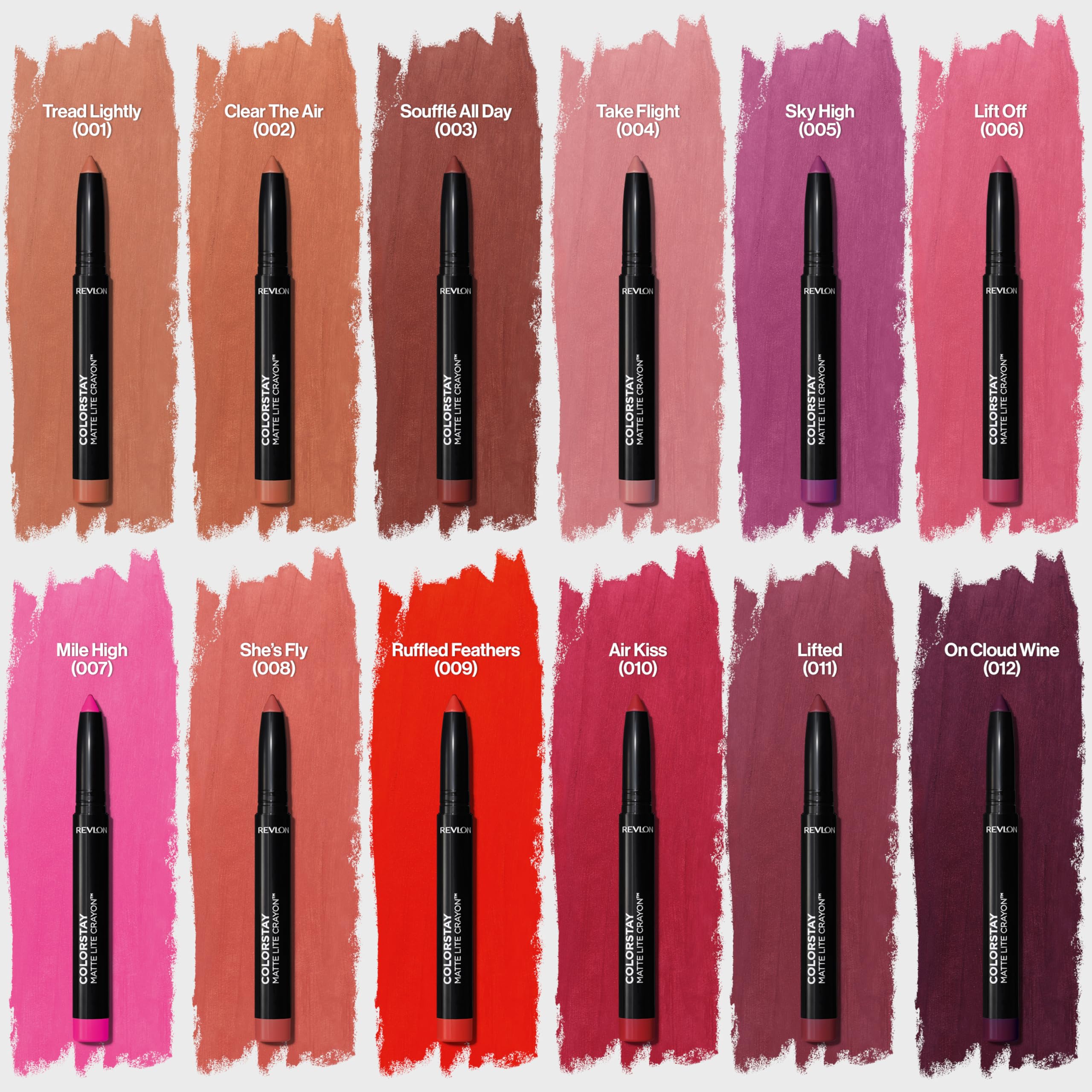 REVLON ColorStay Matte Lite Crayon cobertura uniforme en cada paso