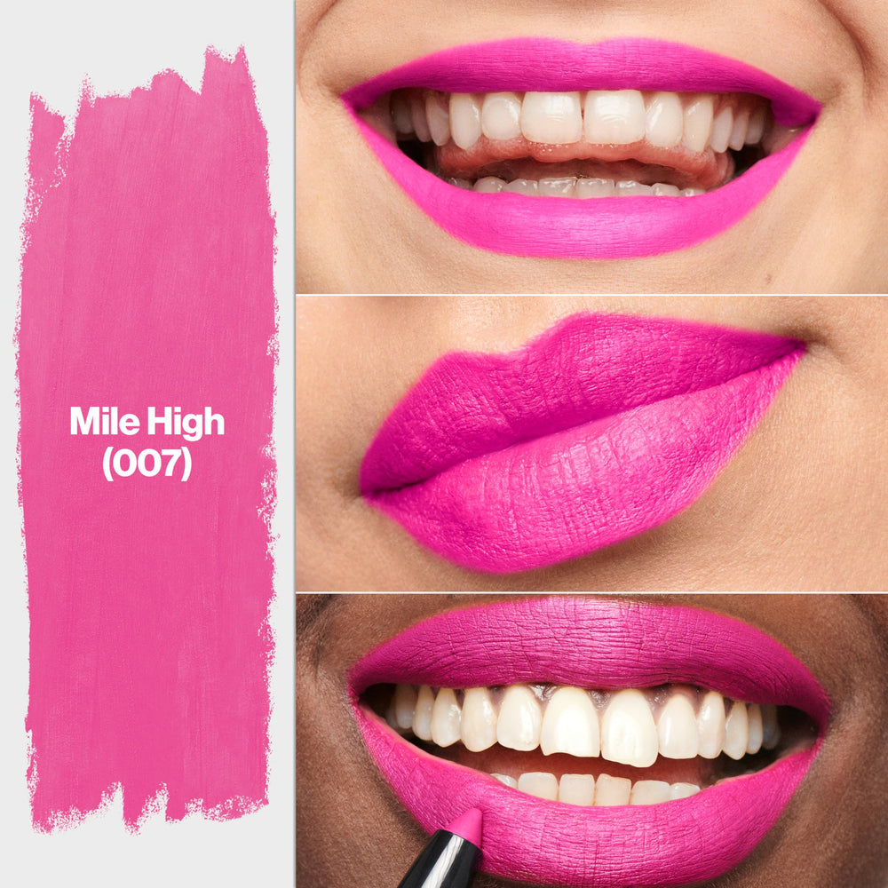 Revlon ColorStay Matte Lite Crayon built in sharpener highlights easy on the go sharpening.