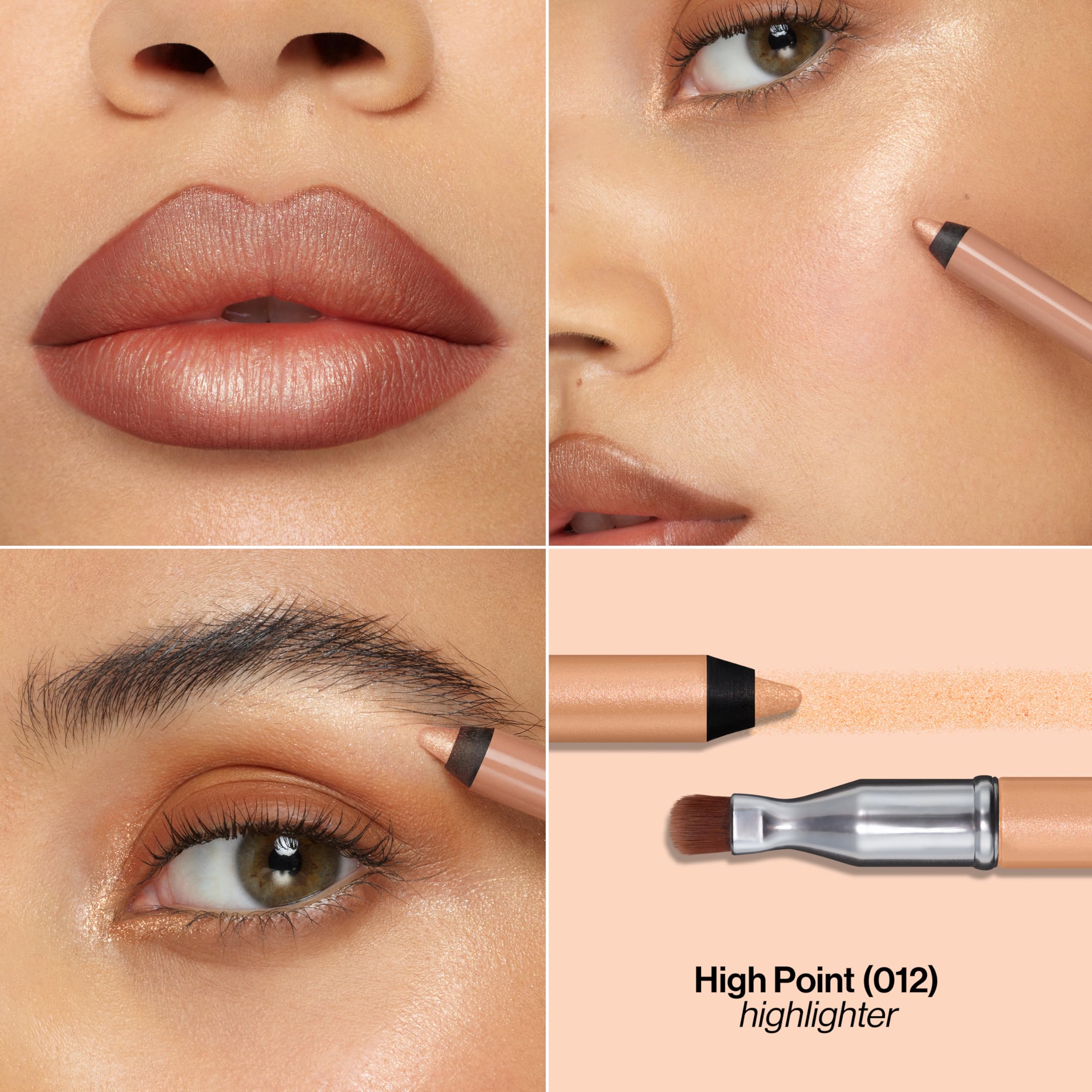 Revlon ColorStay Multi-Liner built-in blending brush in action for seamless blending.