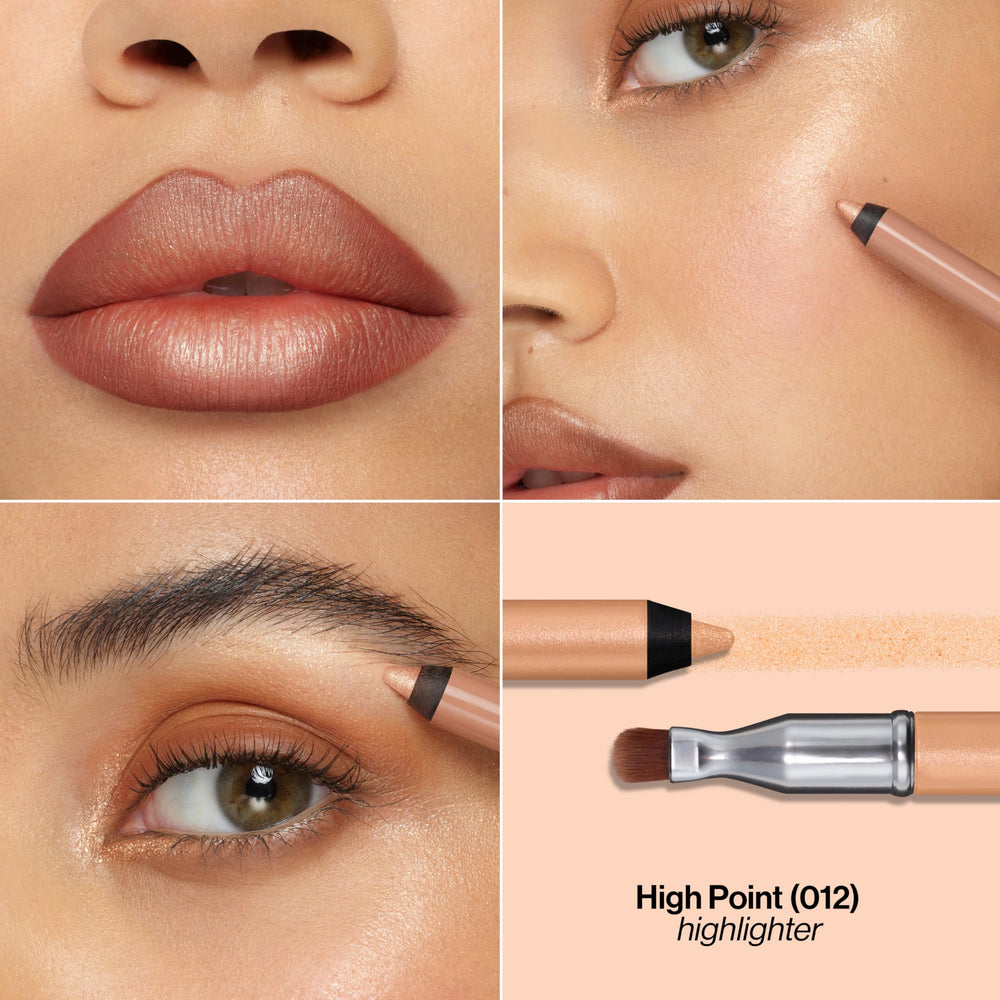 Revlon ColorStay Multi-Liner built-in blending brush in action for seamless blending.
