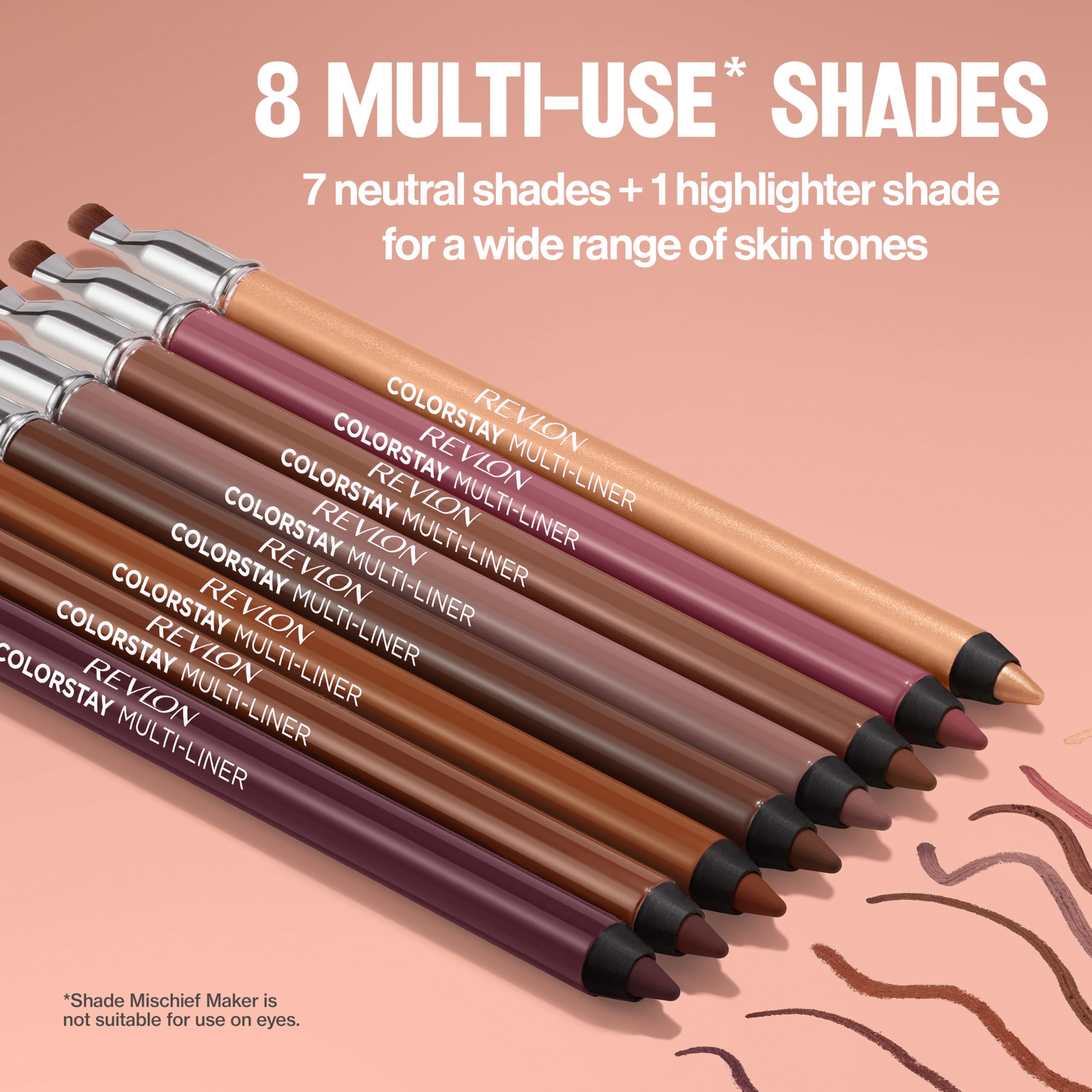 Revlon ColorStay Multi-Liner eye application with Mischief Maker shade not for eyes.