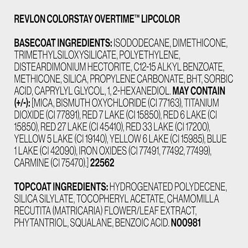 REVLON ColorStay Overtime Lipcolor used in a daily wear routine.