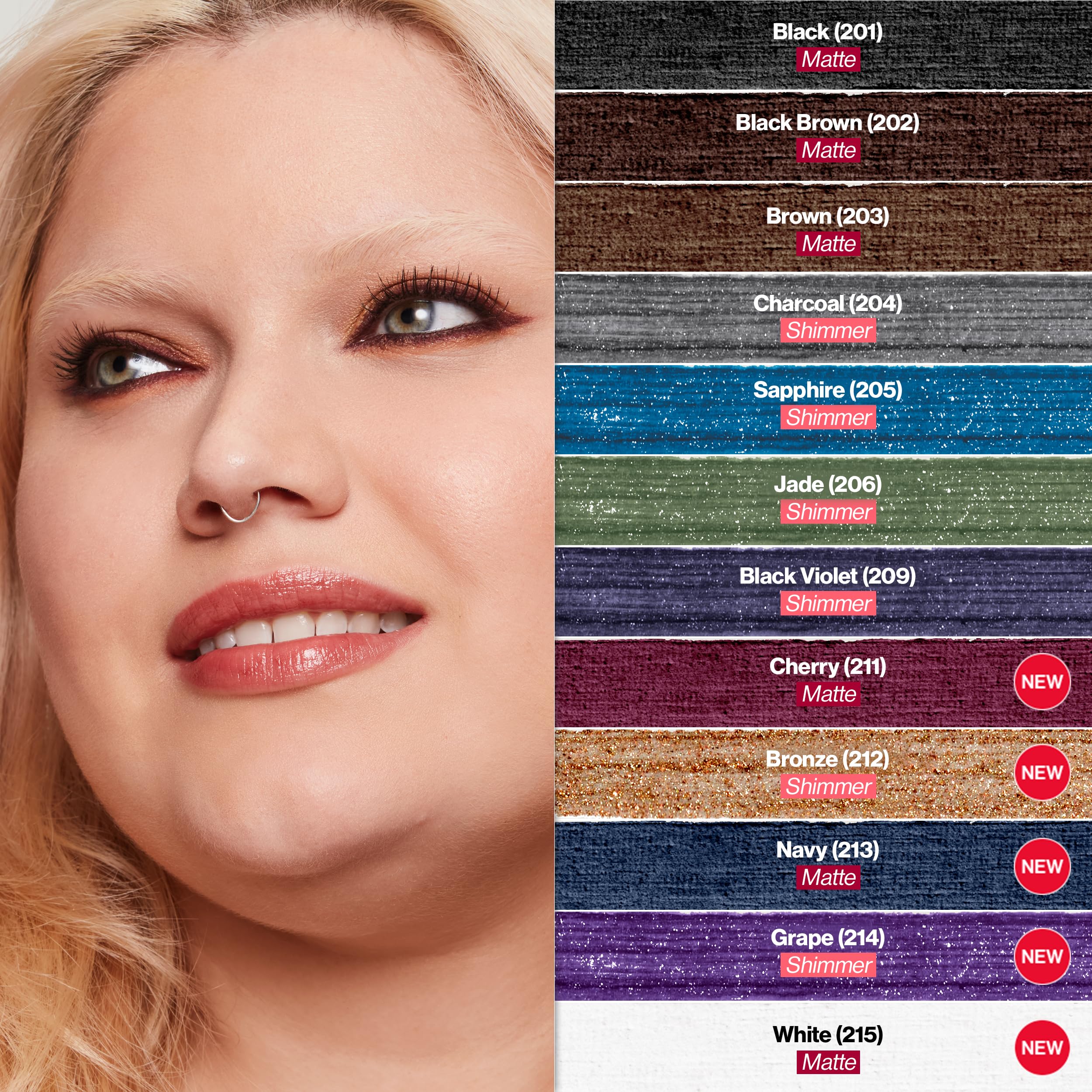 Revlon ColorStay pencil inside a handbag lifestyle shot showing on-the-go convenience