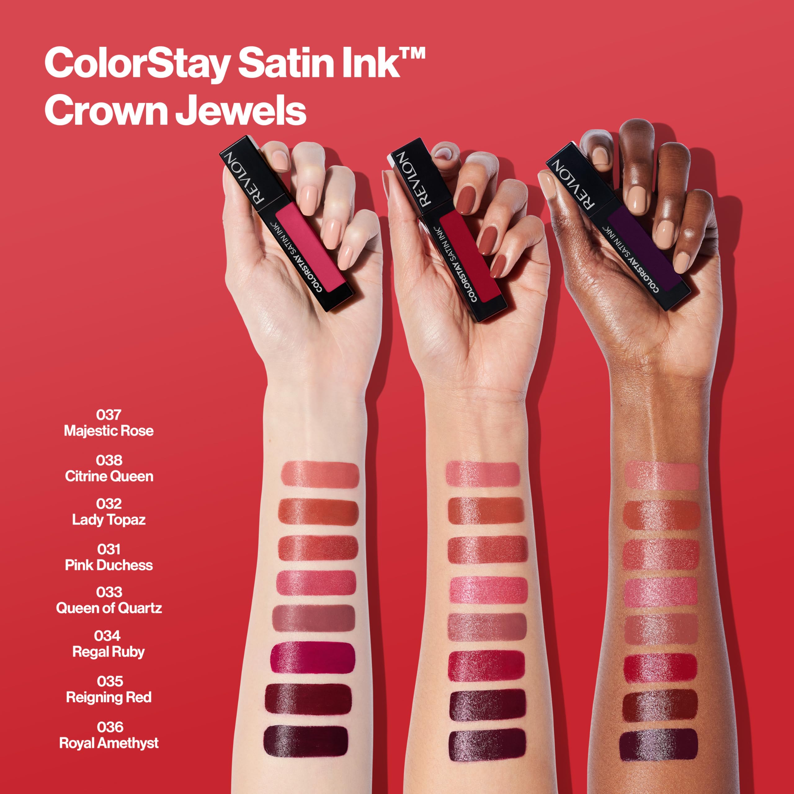 REVLON ColorStay Satin Ink Joyas de Corona Amatista Real: acabado sedoso e hidratante