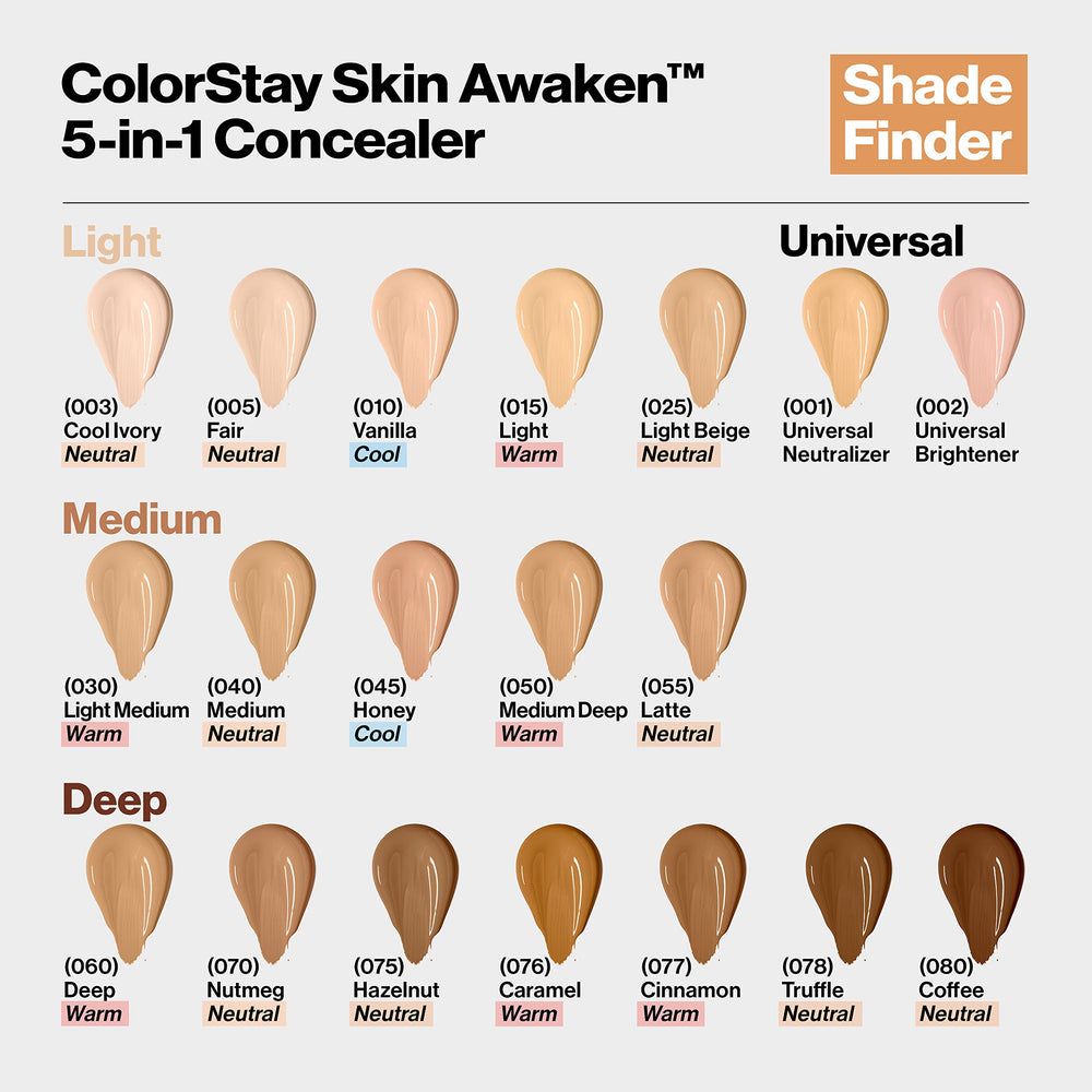 Revlon ColorStay Skin Awaken brightening effect for instant radiance.