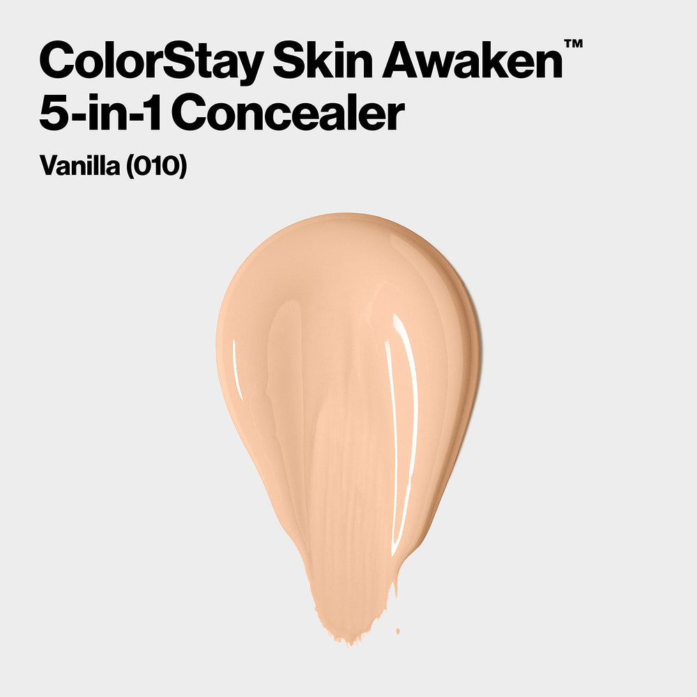 REVLON ColorStay Skin Awaken concealer antibacterial tip for mess-free application.