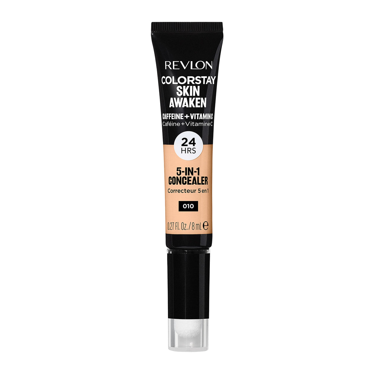REVLON ColorStay Skin Awaken concealer 010 Vanilla packaging highlights lightweight long-wear coverage.