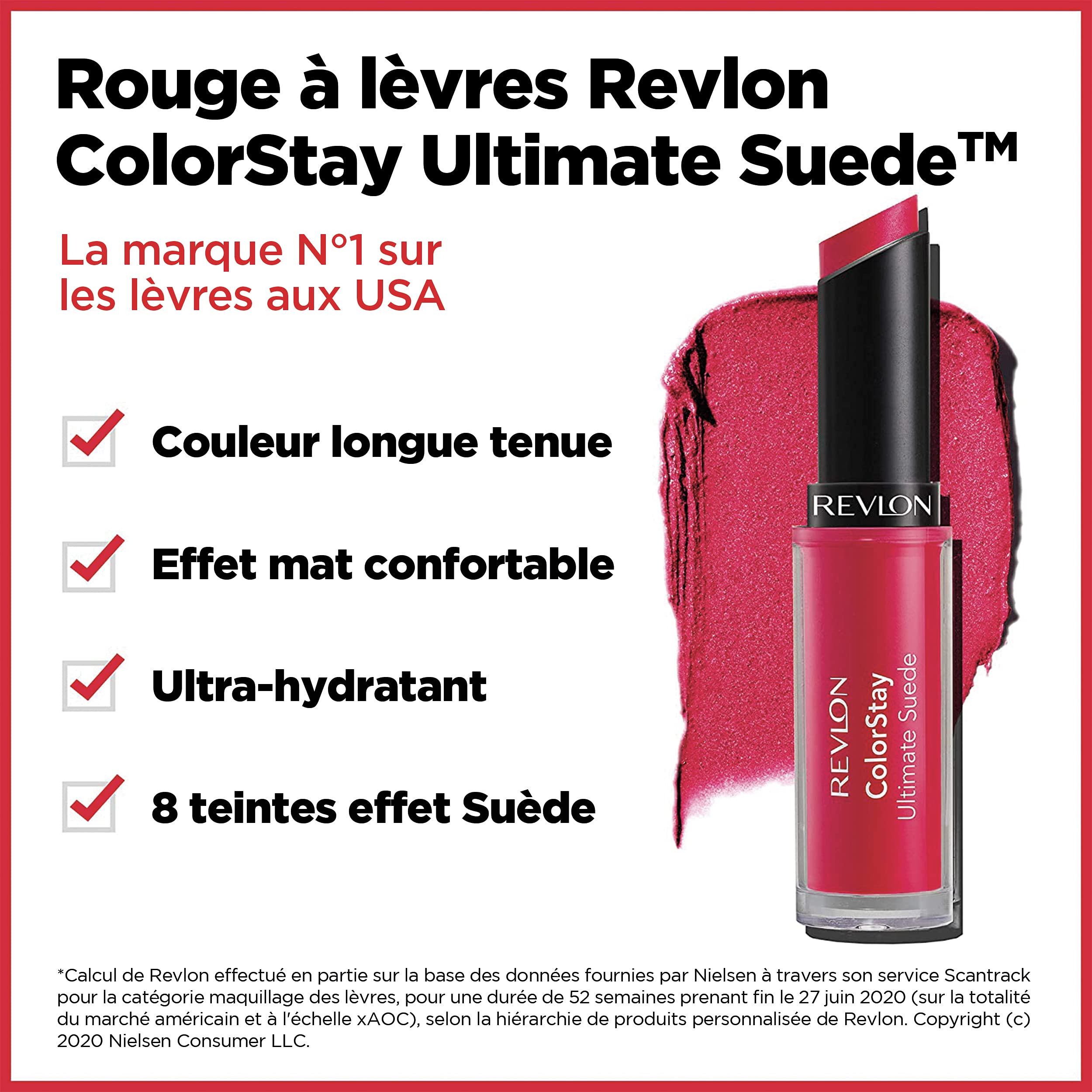 Revlon ColorStay Ultimate Suede twenty-shade range highlights vibrant pigment options