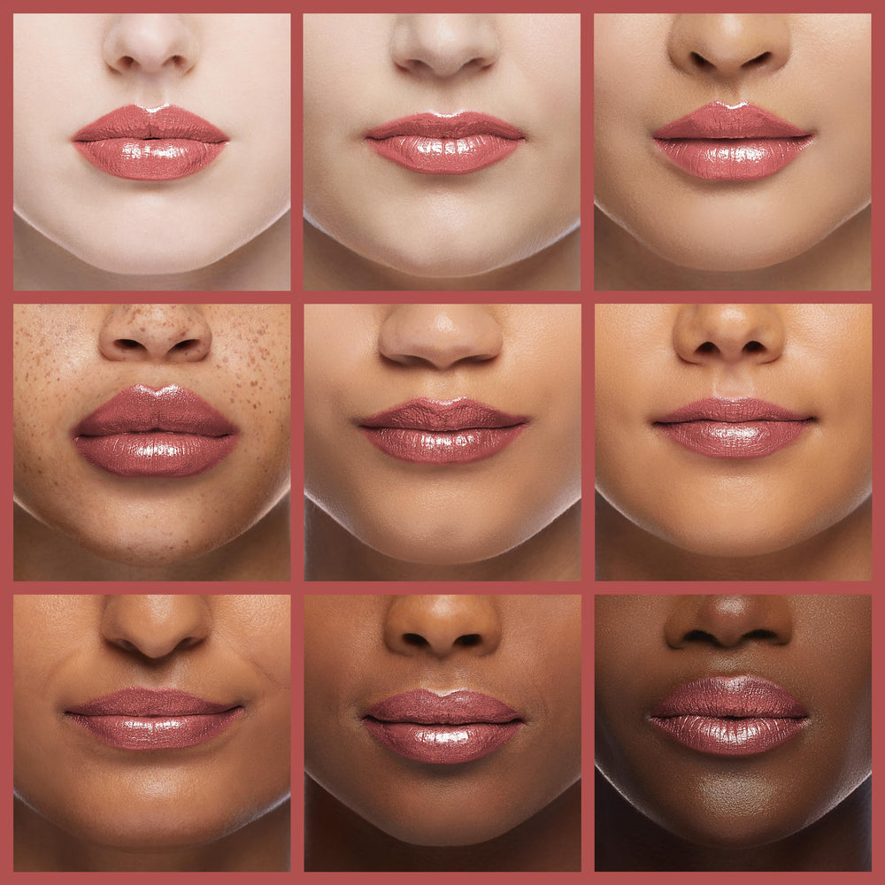 Revlon ColorStay Ultimate Suede closeup shows velvety texture and rich color