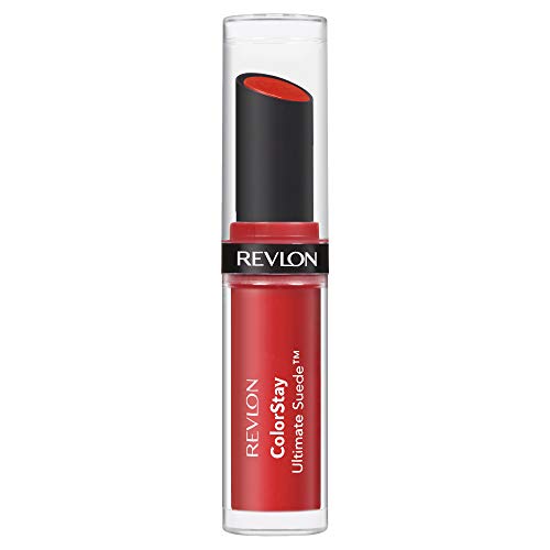 REVLON Ultimate Suede packaging close-up with sleek tube design