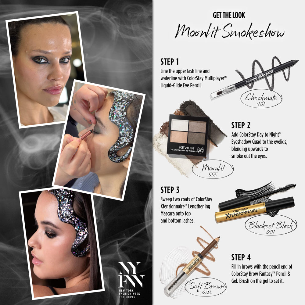 REVLON ColorStay Xtensionnaire mascara swatch demonstrating depth