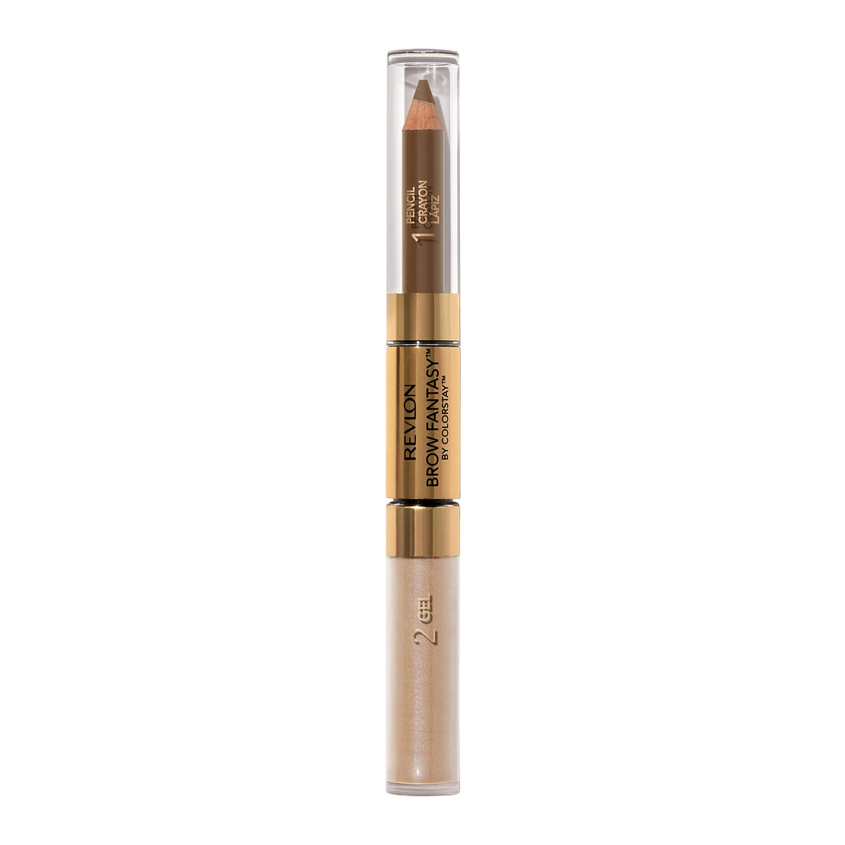 Revlon Eyebrow Gel Pencil with Precision Tip for natural brow filling.