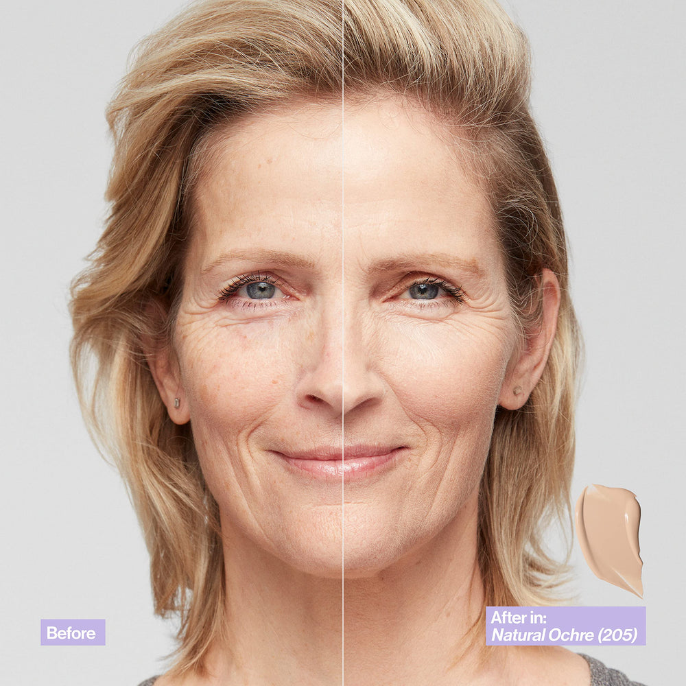 Revlon Illuminance medium coverage texture on skin after blend