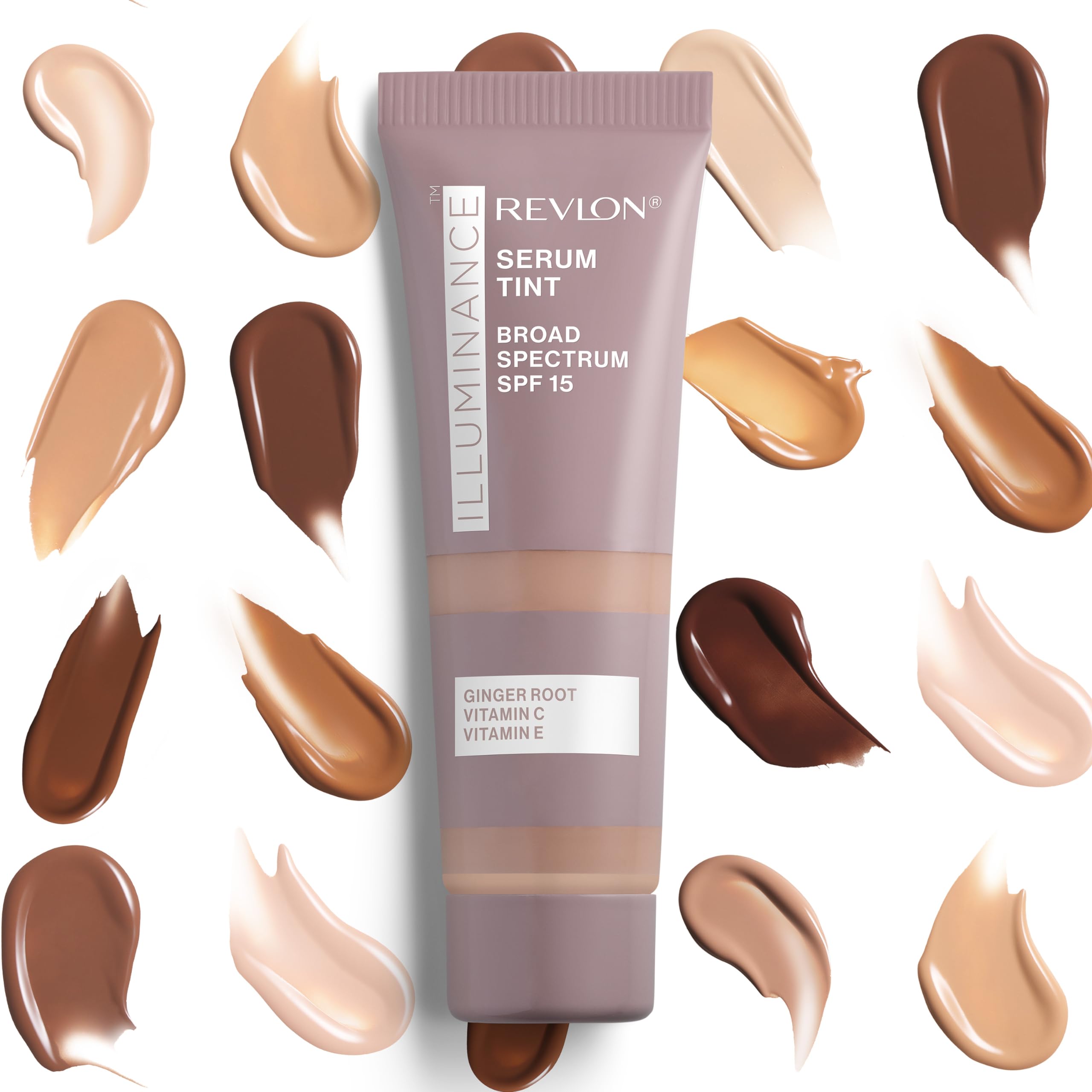 Revlon Illuminance Serum Tint application demo showing buildable coverage and natural radiance.