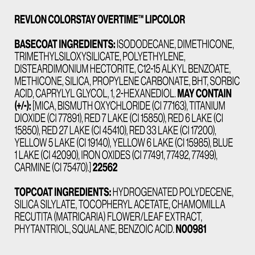 Revlon Infinite Raspberry color-matched lip finish for bold daytime looks.