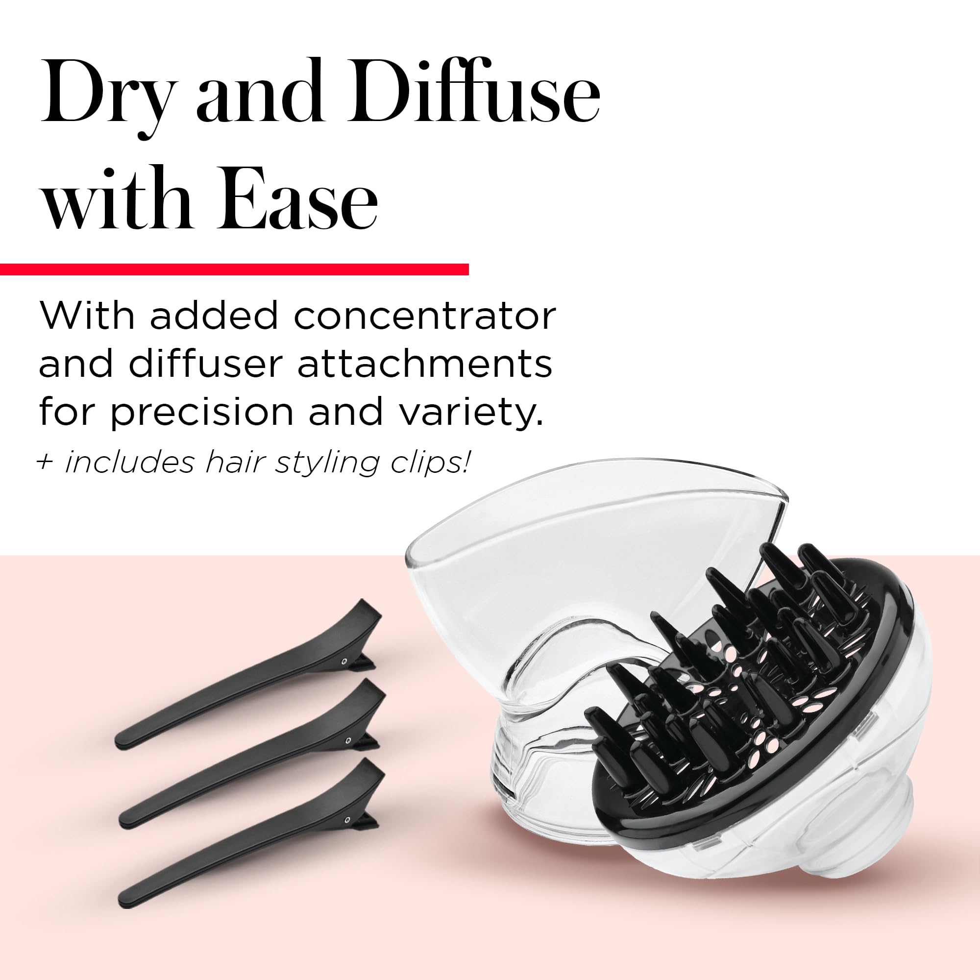 REVLON Infrared Hair Dryer with ceramic coating delivering even heat distribution.
