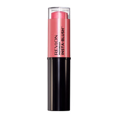 Revlon Insta-Blush Stick Candy Kiss application demonstrates easy dab-and-blend for natural flush.
