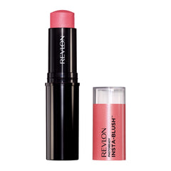 Revlon Insta-Blush Stick Candy Kiss packaging shows portable blush for on-the-go color touchups.