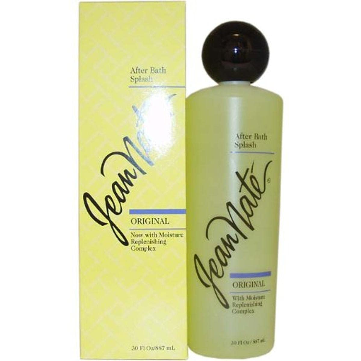 Revlon Jean Nate 30-ounce bottle offers timeless spice and floral fragrance for evening wear.