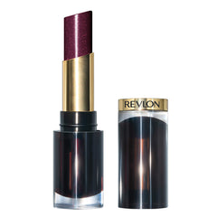 Revlon Lipstick 012 Black Cherry with glossy finish delivers vibrant color and glassy shine.