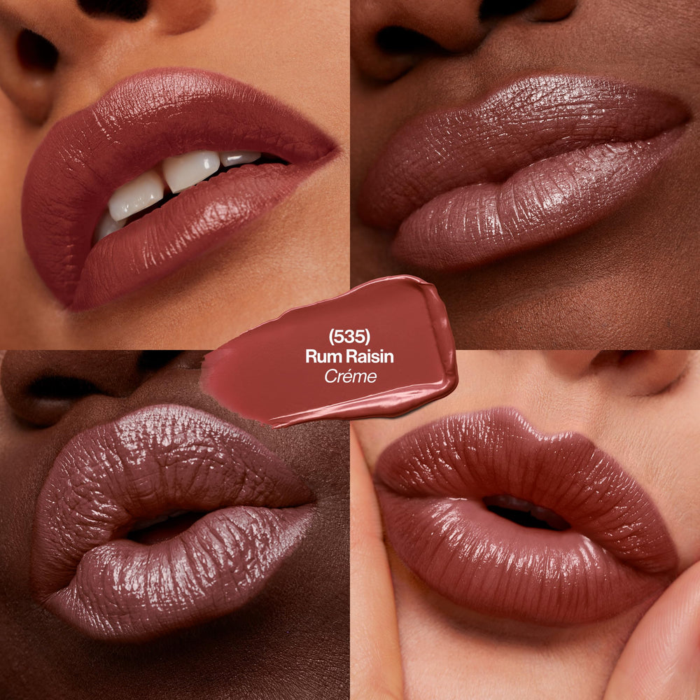 REVLON Lipstick application close-up showing creamy formula glide