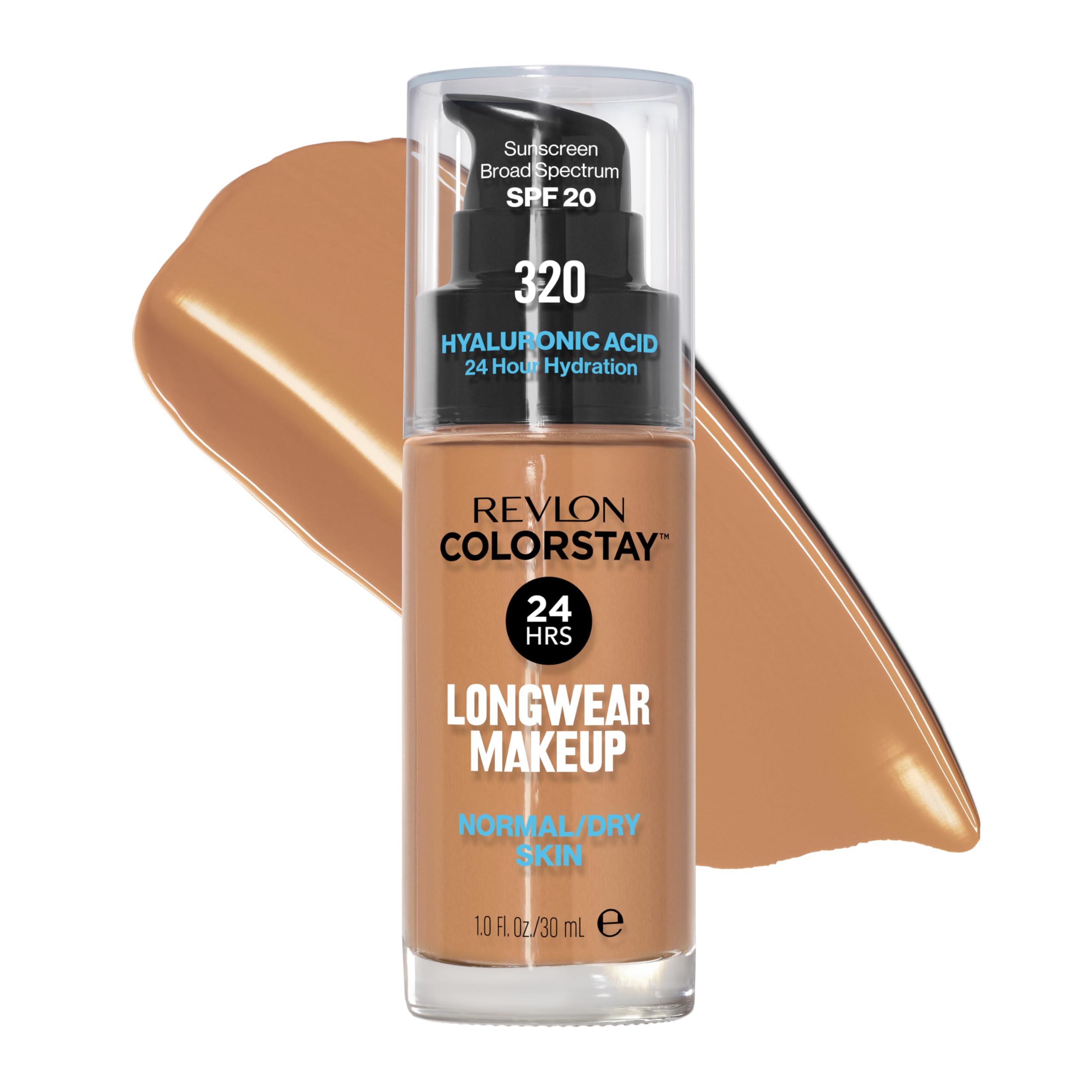 Revlon liquid foundation true-beige 320 bottle for all-day coverage