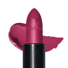 Revlon Luscious Mattes packaging close-up with soft-matte black tube and gold accents