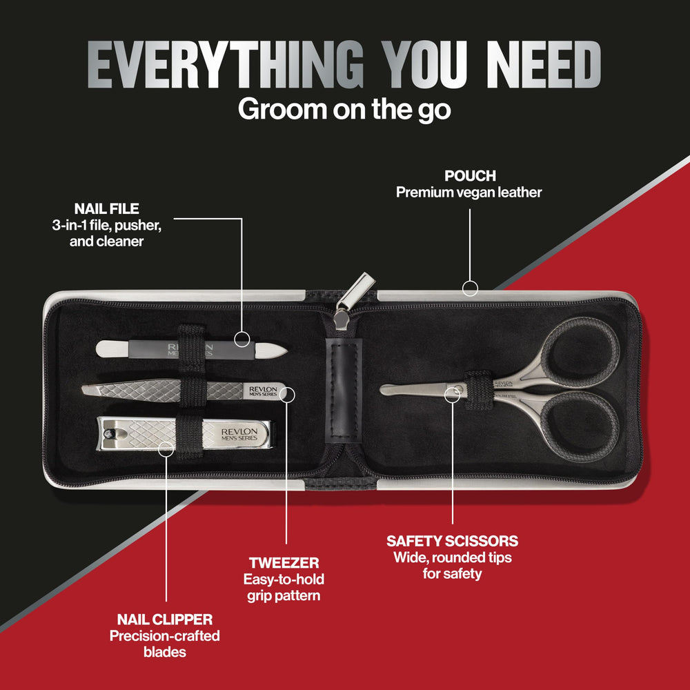REVLON Dual-ended Nail Clipper shown for precise cuts on hands and feet.