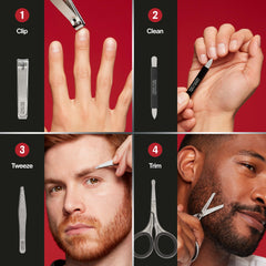 REVLON Slant Tweezer pictured for precise hair removal with easy grip.