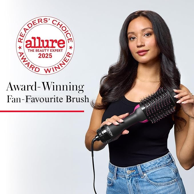 REVLON One-Step offers 3 heat settings and 2 speeds for styling flexibility.