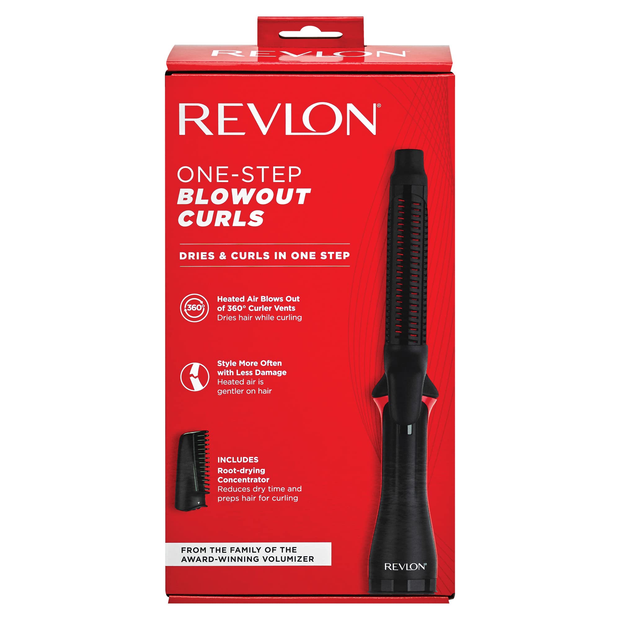 REVLON One-Step Blowout Styler finished look with shine and bounce