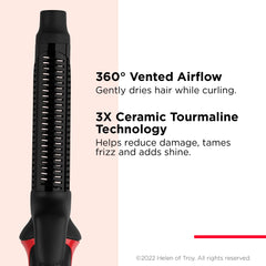 REVLON One-Step Blowout Styler in-progress styling for quick curl and dry