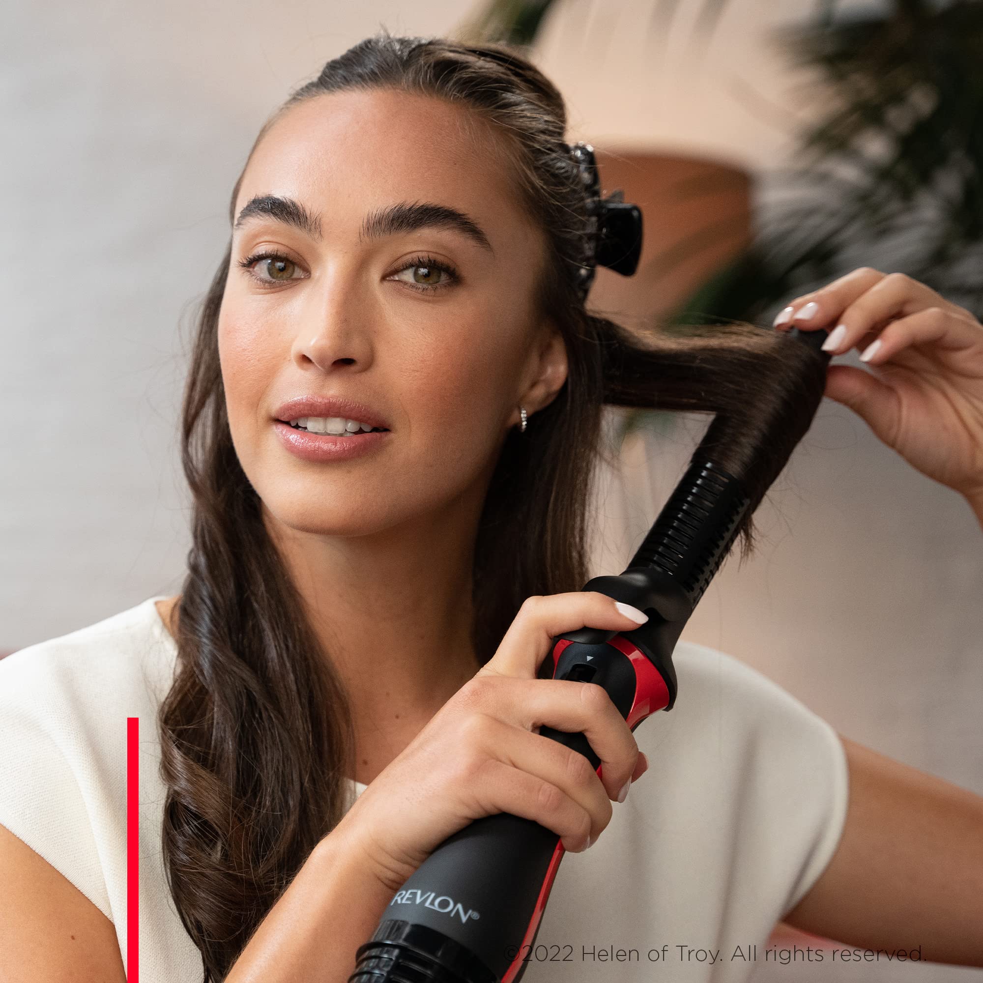 REVLON One-Step Blowout Styler vented barrel delivers even heat and gentler styling