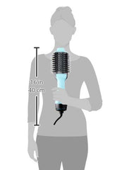 REVLON One-Step Mint brush-detail with nylon pins for detangling.