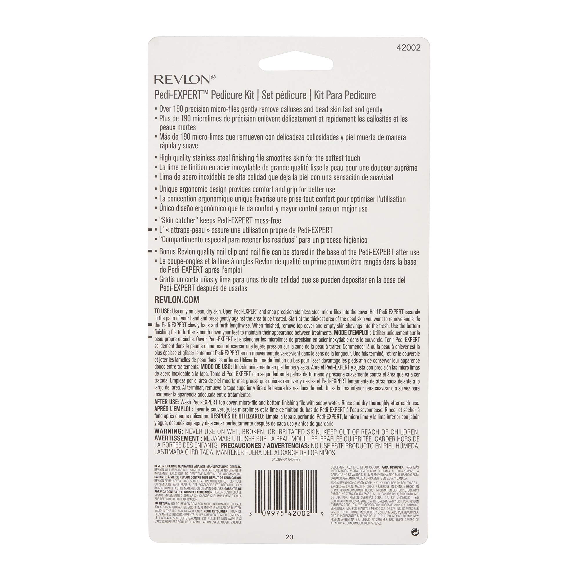 REVLON Pedi-Expert packaging ready for gifting or storage