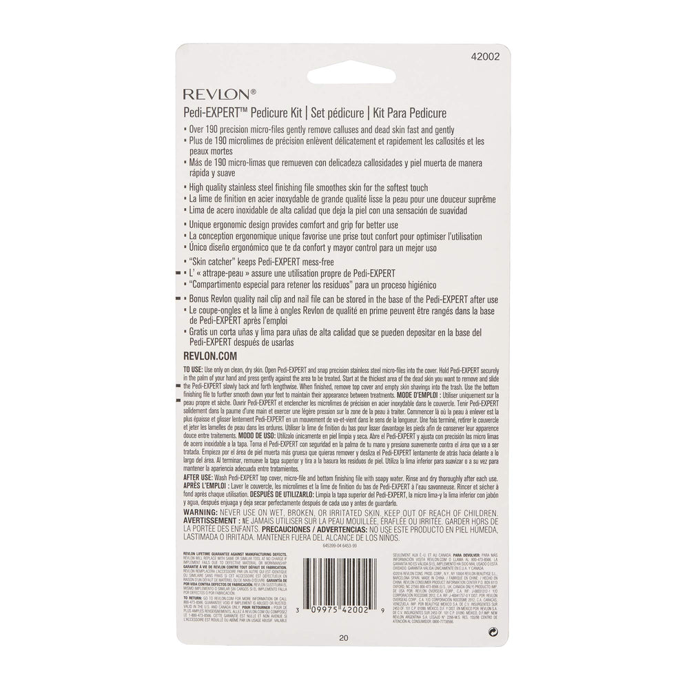 REVLON Pedi-Expert packaging ready for gifting or storage