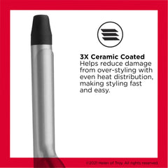 Revlon Perfect Heat curling iron heat dial detail for precise temperature control