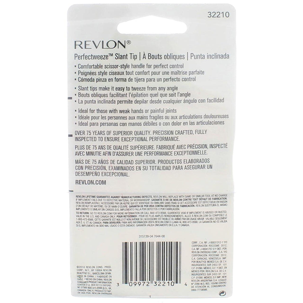 Revlon Perfectweeze precise-grip shot demonstrates accurate brow tweezing