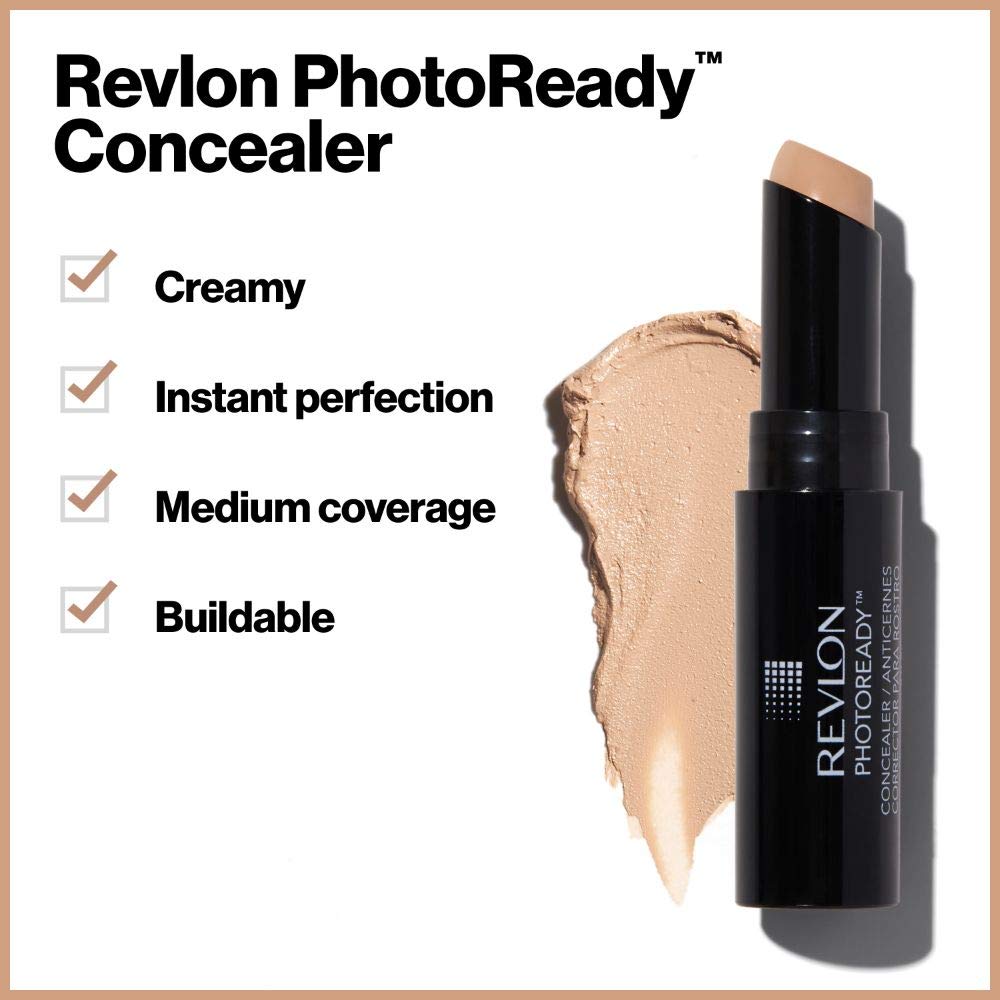 REVLON PhotoReady Concealer lightweight formula for breathable wear.