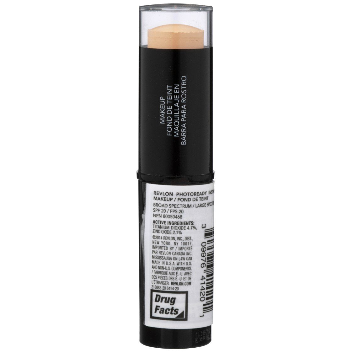 Revlon PhotoReady Insta-Fix Vanilla being dabbed on cheek for light-to-medium coverage