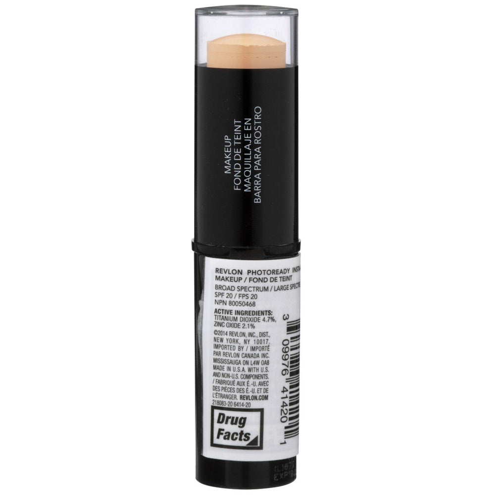 Revlon PhotoReady Insta-Fix Vanilla being dabbed on cheek for light-to-medium coverage
