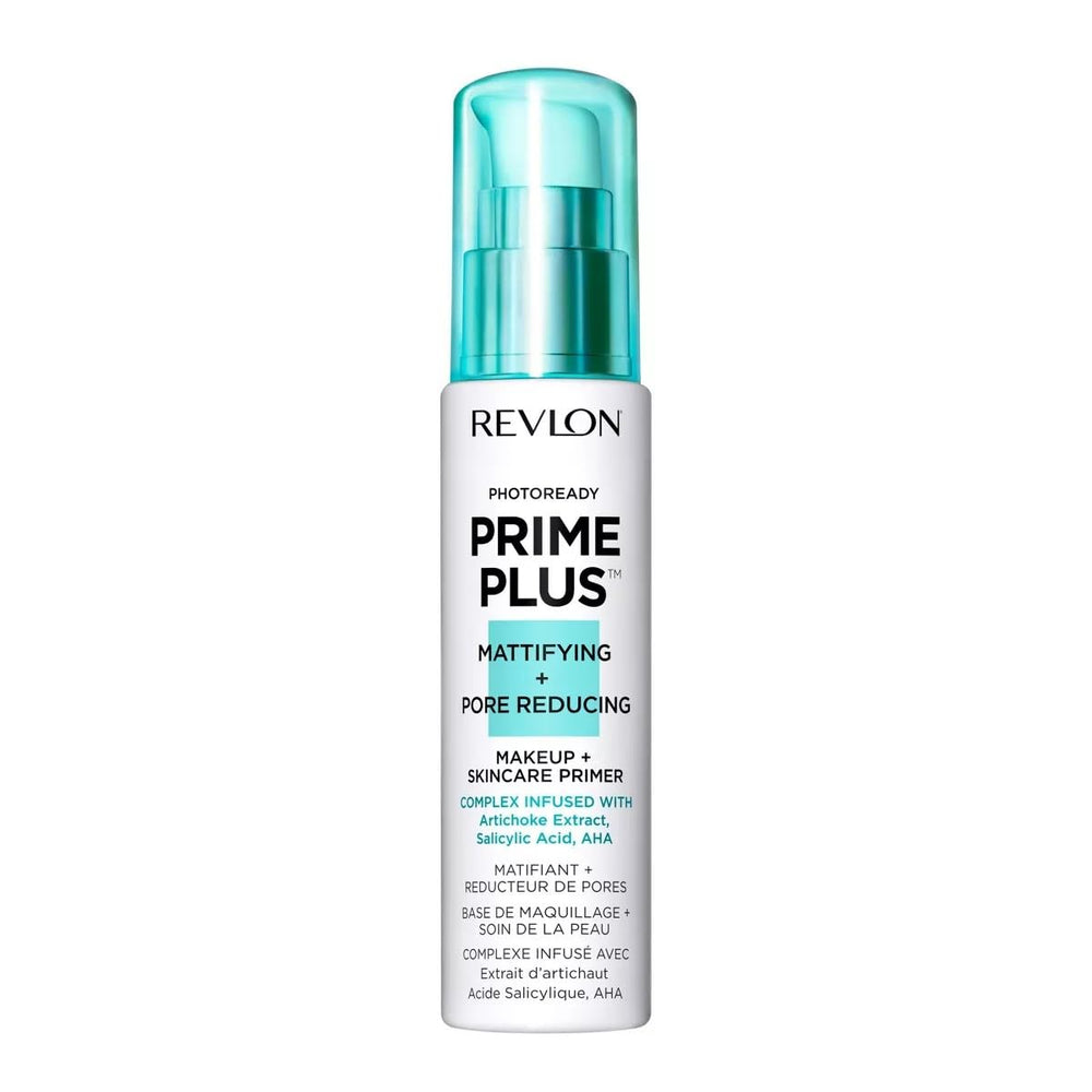 REVLON PhotoReady Prime Plus primer bottle for oil control and smooth base.