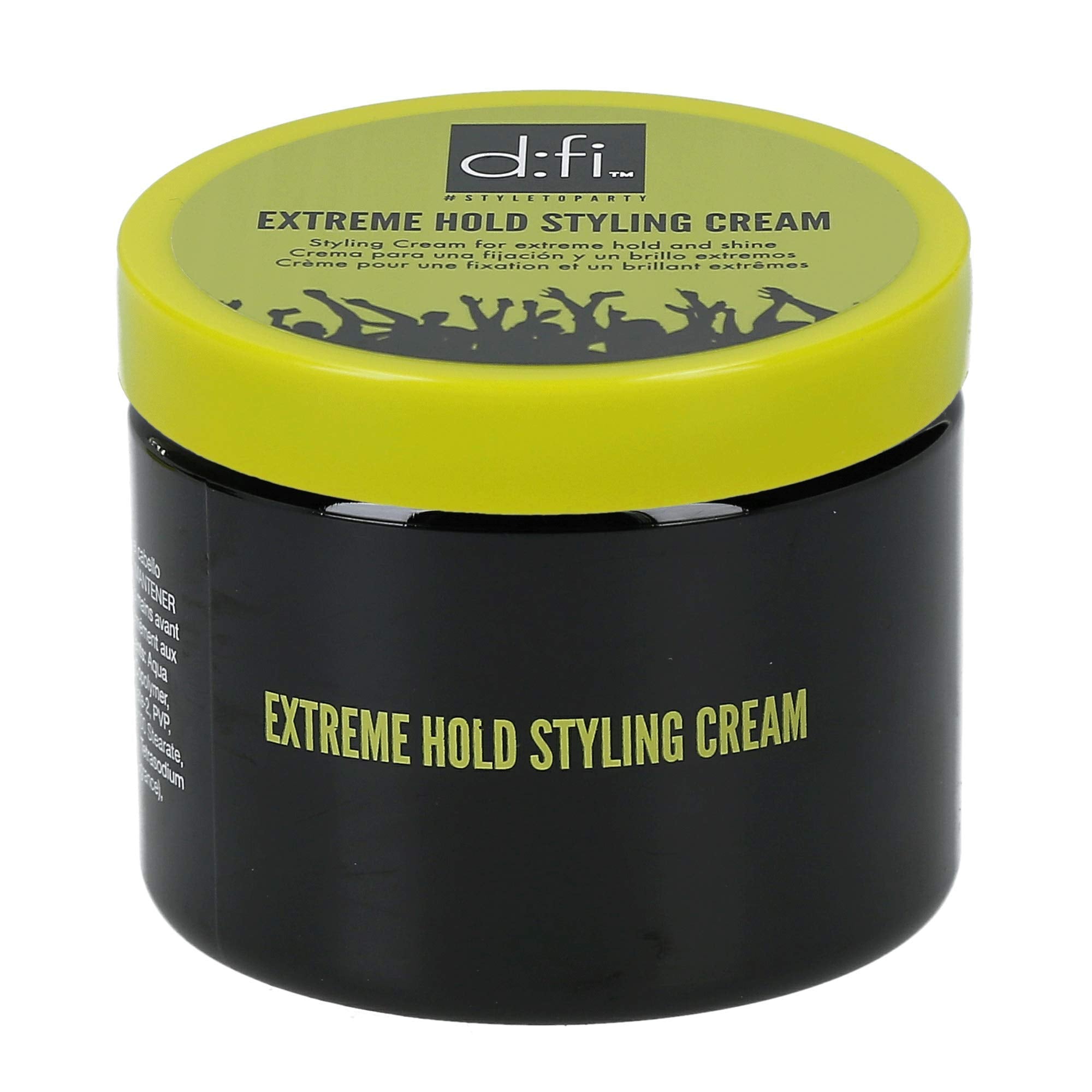 REVLON PROFESSIONAL D:FI Extreme Hold Styling Cream close-up showing creamy texture.