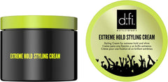 REVLON PROFESSIONAL D:FI Extreme Hold Styling Cream in hand applying to hair.
