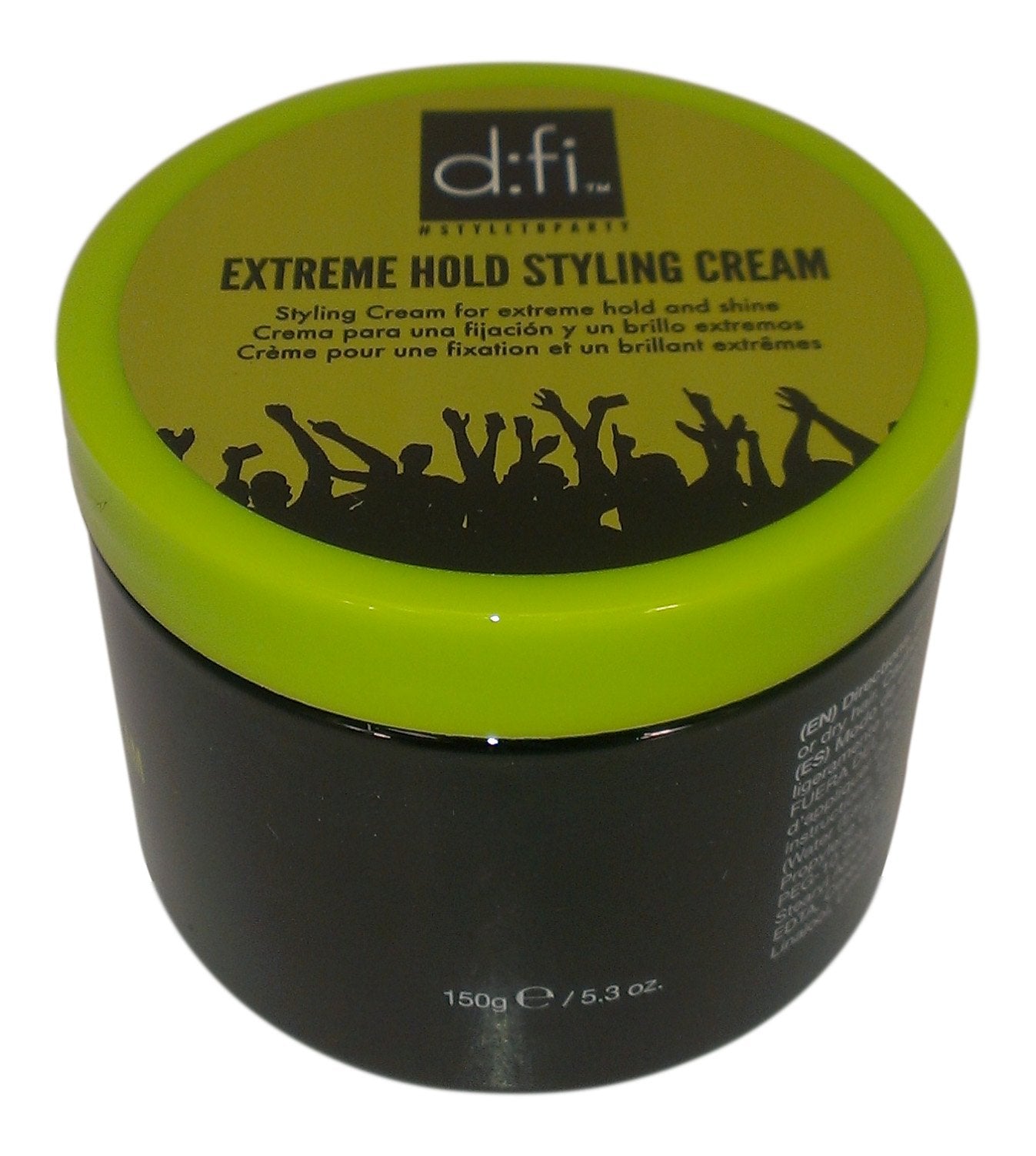 REVLON PROFESSIONAL D:FI Extreme Hold Styling Cream on styled hair finish.