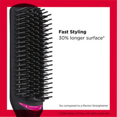 Revlon Salon One-Step brush bristles glide through hair for comfortable detangling.