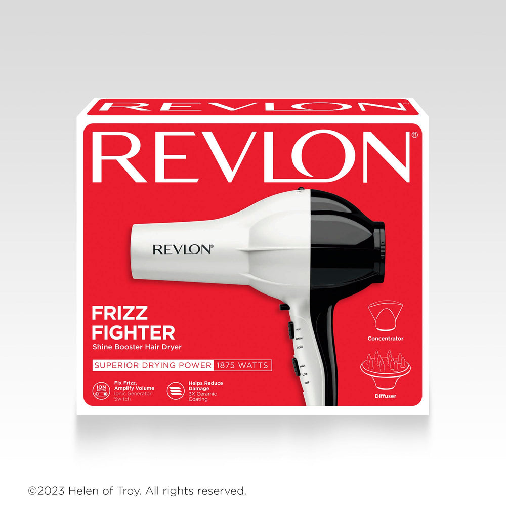 REVLON Shine Booster results shot shows glossy, voluminous blowout