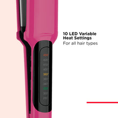 REVLON Smooth Brilliance auto shut-off feature shown for safety and peace of mind.