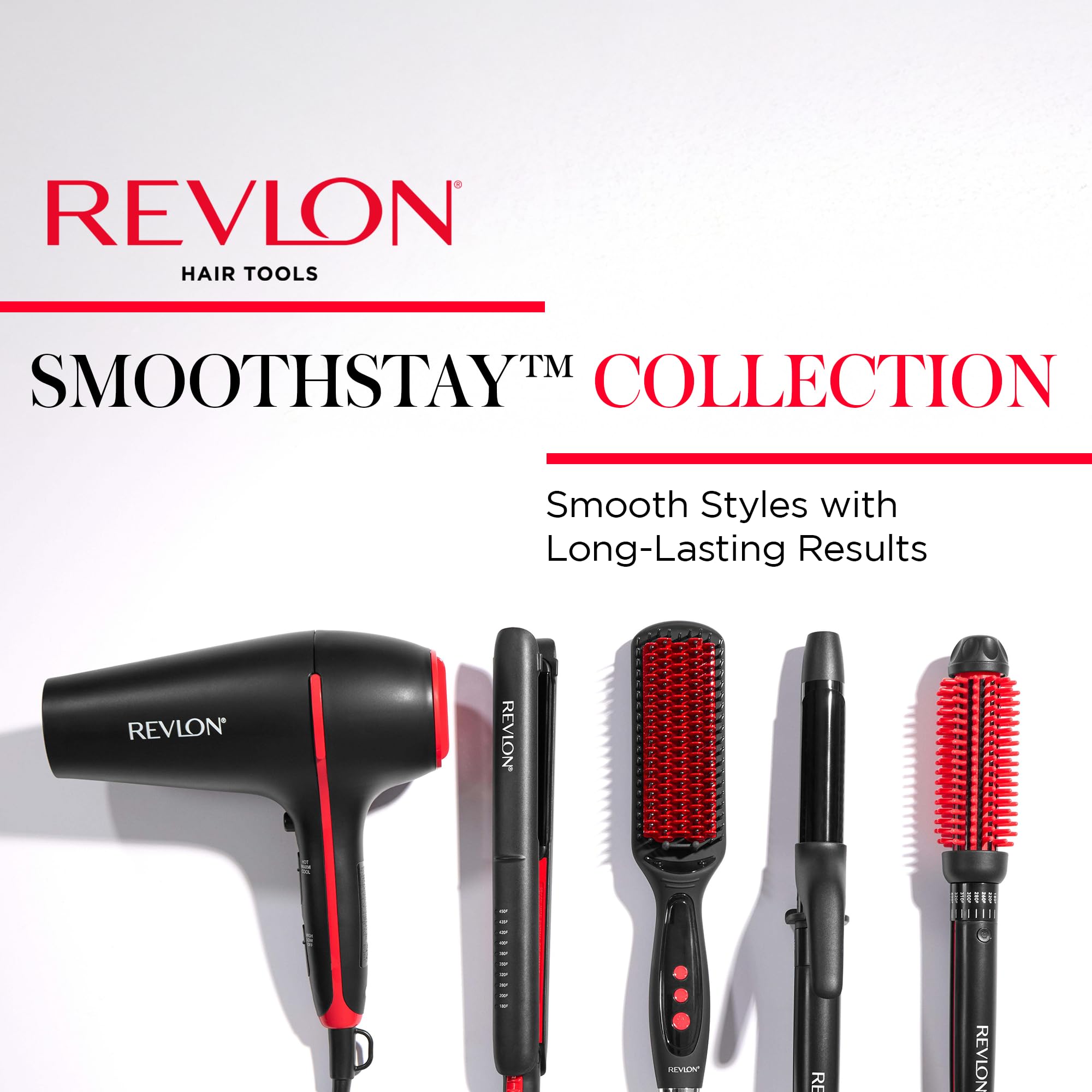 Revlon SmoothStay lightweight design makes styling comfortable.